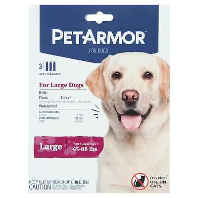 #ad PetArmor Flea amp; Tick Prevention for Dogs 45 88 lbs 3 Treatments $21.40
