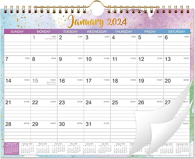 #ad Calendar 2024 2024 Wall Calendar Jan. 2024 to Dec. 2024 11quot; x 8.5quot; 18 Monthly $11.99