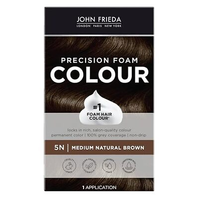 #ad John Frieda Precision Foam Colour Medium Natural Brown 5N $17.42
