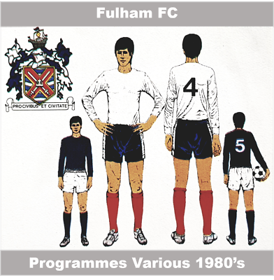 #ad Fulham Football Programmes Various GBP 3.25