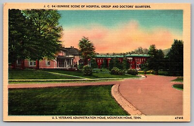#ad Us Veterans Administration Home Mountain Home Tennessee Tn Hospital Postcard $8.00