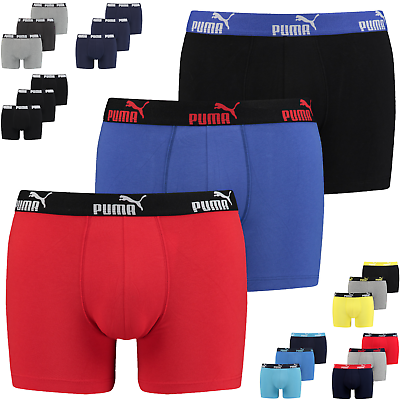 #ad PUMA Mens Sports Boxers Pack of 3 Running Cotton Boxershorts Underwear For Men GBP 21.55