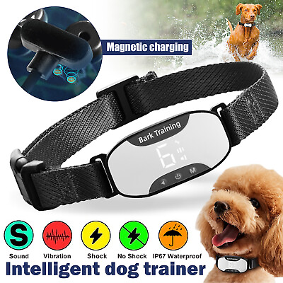 #ad Smart Automatic Training Anti Bark Dog Collar Intelligent Safe Humane Waterproof $27.49