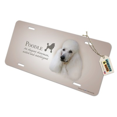 #ad Poodle Dog Breed Novelty Metal Vanity Tag License Plate $8.99