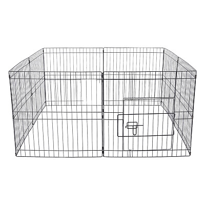 #ad Durable Portable Pet Playpen Puppy Dog Fences Gate Indoor Outdoor Fence Exercise $47.34