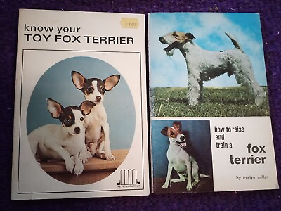 #ad Vintage 60s How To Know Your TOY FOX TERRIER Pet Lib Dog Puppy Care 2 Books $13.99