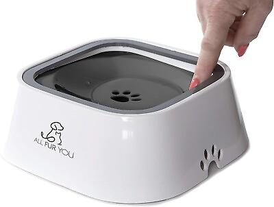 #ad #ad Dog Water High Quality Bowl Splash Spill proof Feeder Dish Water Bowl No Slip $30.00