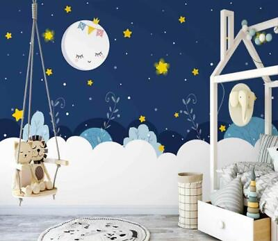 #ad 3D Gentle White Moon O425 Wallpaper Wall Murals Removable Wallpaper Romy AU $376.99