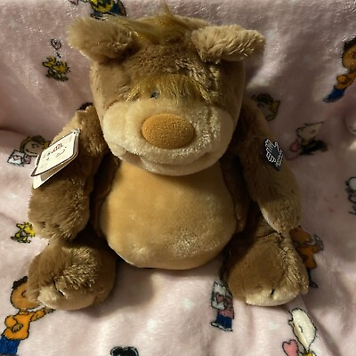 #ad Vintage Applause Egbert 7821 Plush Stuffed Animal 1981 12” Bear Chubby Brown NWT $12.75