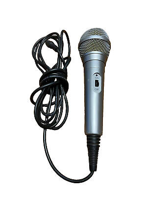 #ad Silver Handheld Microphone with High Grade Low Noise Cable $9.99