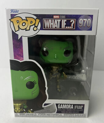 #ad Funko Pop Marvel Studios What If? #970 Gamora With Blade Of Thanos W Protector $9.90