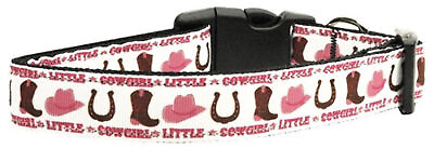 #ad Little Cowgirl Nylon Ribbon Dog Collars $31.05