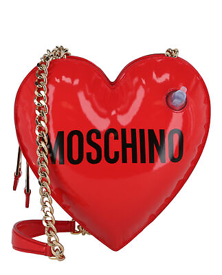 #ad Moschino Womens Heart Shaped Shoulder Bag $721.99