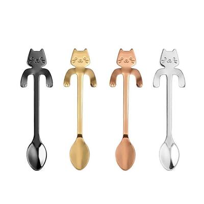#ad Spoon Cat Spoon Cute Spoon Feb 7 Stainless Steel Cat Kitten Design Coffee Des... $10.69