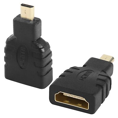 #ad Micro HDMI to HDMI AdapterMicro HDMI Male to HDMI Female Converter Connector... $18.64
