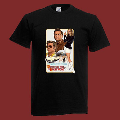 #ad Once Upon A Time in Hollywood Men#x27;s Black T Shirt Size S 5XL $14.39