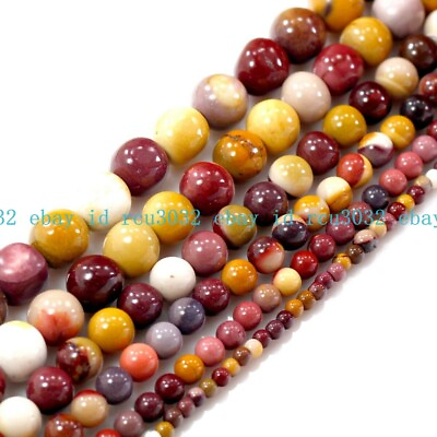 #ad New Natural Mookaite Gemstone Round Loose Bead 6mm 8mm 10mm 15quot; Strand AAA $7.59