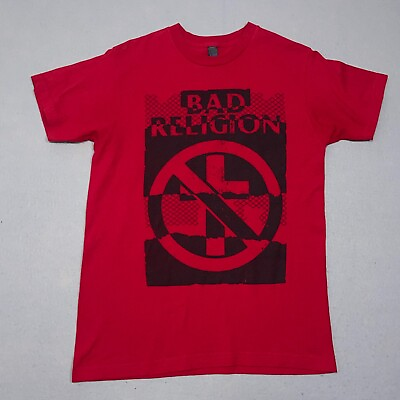 #ad Bad Religion Shirt Men Medium World Tour 2019 Concert Short Sleeve Adult Red $24.99
