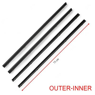 #ad Set Inner Outer Door Weather Window Rubber Seal For Toyota Hilux RN30 RN40 Truck $68.95