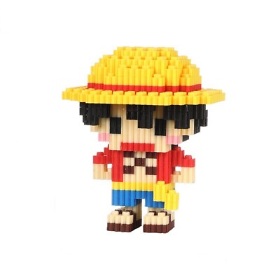 #ad One Piece Luffy Mini Blocks550 Pcs Mini Building Blocks Challenging Game Gift $11.75