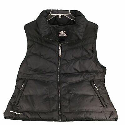 #ad Zero Exposure Heavy Down Vest Women#x27;s Size Large L Black Full Zip Winter Ski $29.90