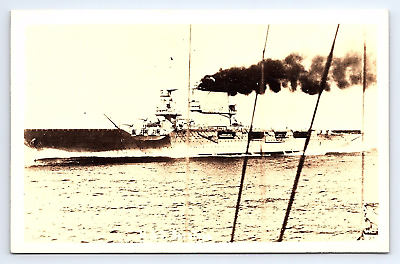 #ad Postcard RPPC USS Saratoga CV 3 Real Photo 1940s $9.40