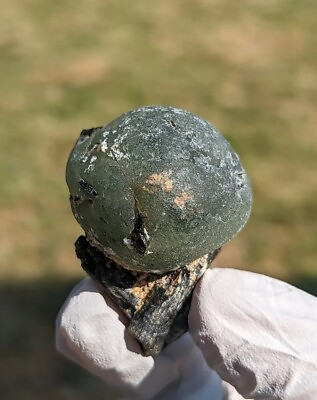 #ad Prehnite Sphere With Epidote Matrix Kayes Region Mali Crystal Mineral Specimen $66.00