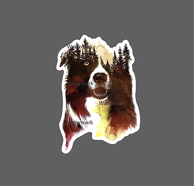 #ad Dog Wild Sticker Border Collie Waterproof Buy Any 4 For $1.75 EACH Storewide $2.95