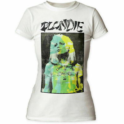 #ad Blondie Bonzai Womens T Shirt Licensed Rock N Roll Music Band Tee Ladies White $24.99