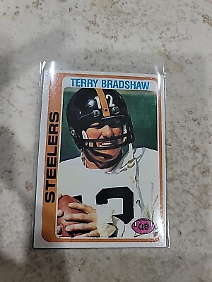 #ad 1978 TOPPS quot;TERRY BRADSHAWquot; PITTSBURGH STEELERS #65 NM MT $3.75