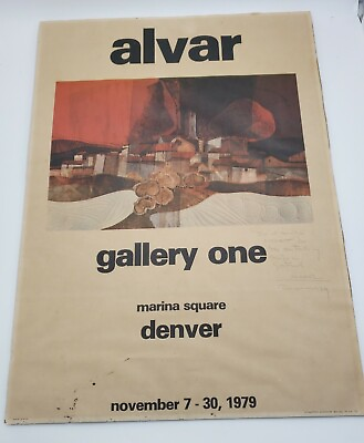 #ad Vintage Alval Sunol Gallery One Print Marina Square Denver 1979 Poster Lithograp $149.98