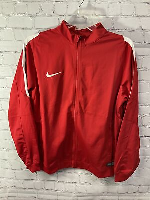 #ad Nike Dri Fit Football Soccer Youth Unisex Jacket Size X Large Red New With Tags $20.30