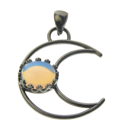 #ad Opal Stone Moon Pendant bead Energy Reiki Healing Amulet $8.99