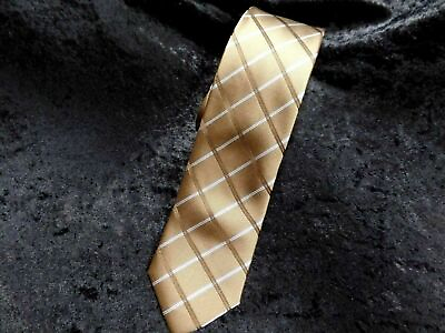 #ad Q Brand Fashion Men#x27;s Designed from Italy Brown Hipster Skinny Tie Vegan $26.95
