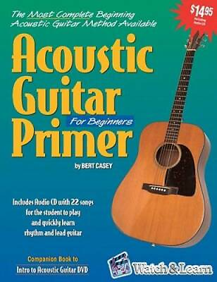 #ad Acoustic Guitar Primer for Beginners Book amp; CD ROM Paperback GOOD $5.50