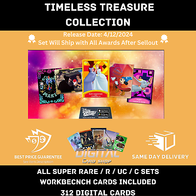 #ad Topps Disney Collect Timeless Treasure Collection ALL Super Rare R UC C WB $29.94