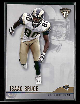 #ad Isaac Bruce 2001 Pacific Private Stock Titanium #111 Retail $1.95