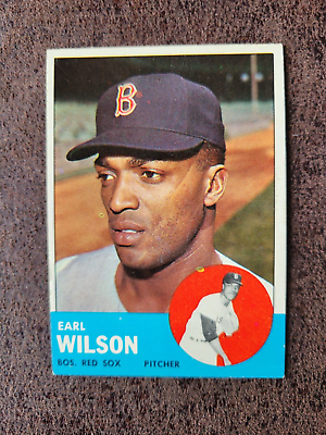 #ad 1963 Topps Baseball Earl Wilson #76 Boston Red Sox Mid Grade $2.99
