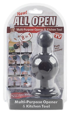 #ad As Seen On TV 8 in 1 Multi Purpose Opener amp; Kitchen Tool black Brand New $7.95
