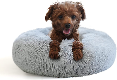 #ad Tiny Dog Bed Fluffy Puppy Bed Washable Donut anti Slip 15.7 Inches $32.99