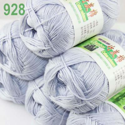 #ad Sale Lot 6SkeinsX50g Soft Bamboo Cotton Baby Wrap Hand Knitting Crochet Yarn 928 $19.79