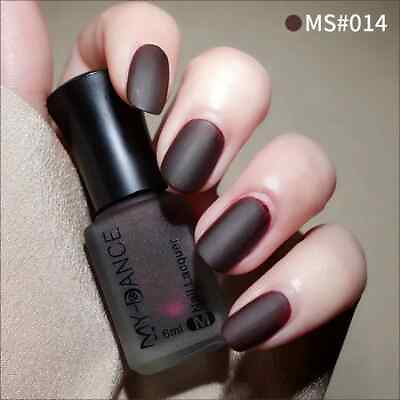 #ad Dark Red Fashion Color Long Lasting Quick Dry Matte Nail Lacquer $7.99