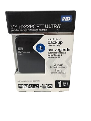 #ad Western Digital My Passport Ultra 1TBExternal7200RPM WDBZFP0010BBKNESN HDD $67.49