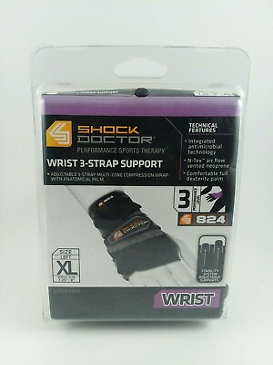 #ad Shock Doctor Wrist 3 Strap Support Performance Level 3: Left Size XL 824 $22.95