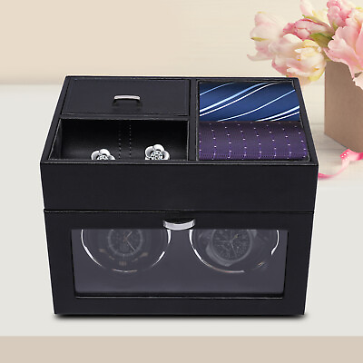 #ad Automatic Watch Winder w Built in Led Lighting Display PU Storage Box US $39.33