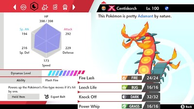 #ad Pokemon Sword and Shield 6iv Shiny Centiskorch FAST DELIVERY $1.99