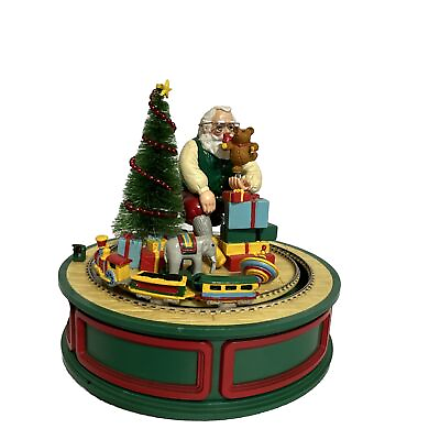 #ad Willits Musical Motion Figurine Train Box Plays Santa Claus Is Coming Town $22.00