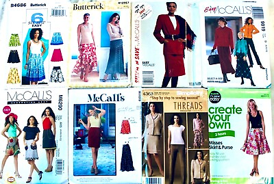 #ad U PICK Misses SKIRT or Dress Sewing Patterns UC $10.99
