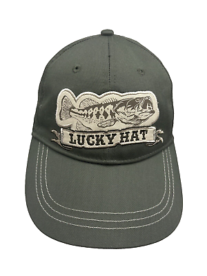 #ad Lucky Hat Bass Green Baseball Cap Adjustable Fish Outdoors Fishing Boating $10.49