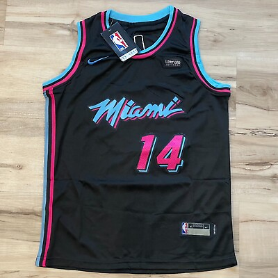#ad Youth Size M Tyler Herro #14 Miami Heat NBA Miami Vice Nike Swingman Jersey $36.99